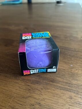 Needoh Fuzz Wild Ball Cats Purple Sensory Toy